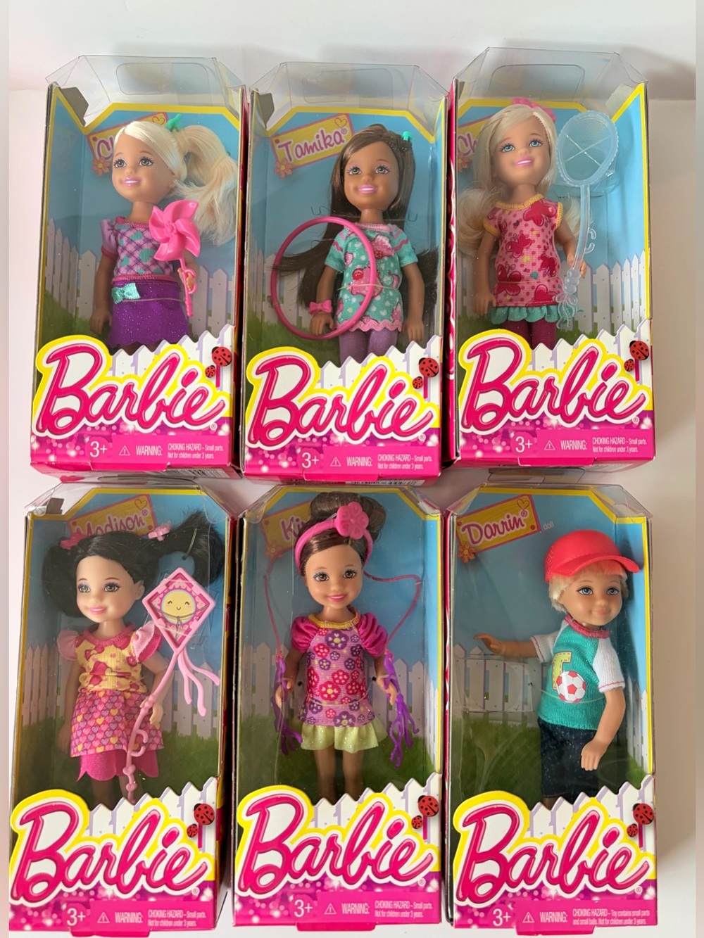 Barbie Chelsea Outdoor Fun Dolls - set of 6
